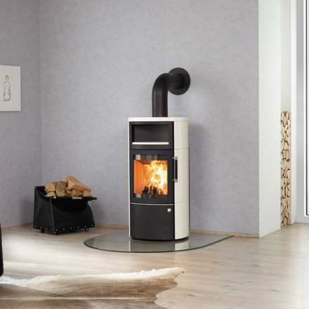 Печь 44-5.1 GT ECOplus, creme-weib 118, черная рамка (Hark)