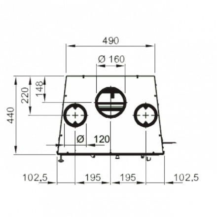 Каминная топка Inserto 60 Ventilato (La Nordica)