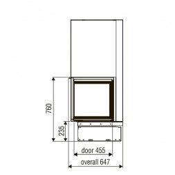 Каминная топка XP0120 LD BN1 (Axis)