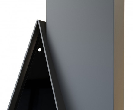 Печь-камин Breda, фронтальный, верт.труба справа, чёрный, RAL (Traforart)