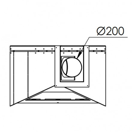 Печь-камин Breda, фронтальный, верт.труба слева, чёрный, RAL (Traforart)