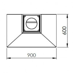Печь-камин Sandra, пристенный, черный (Traforart)