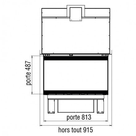 Каминная топка XP01003V (Axis)