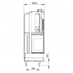 Каминная топка ECOMONOBLOCCO WT 66L V11ET (Palazzetti)