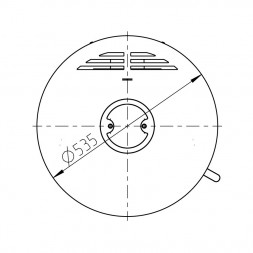 Печь ZARAGOZA PLUS, чёрная (Thorma)