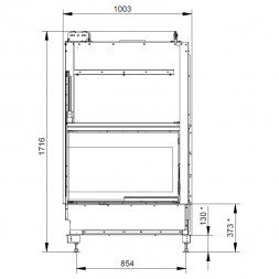 Каминная топка ECOMONOBLOCCO WT 78L N12 (Palazzetti)