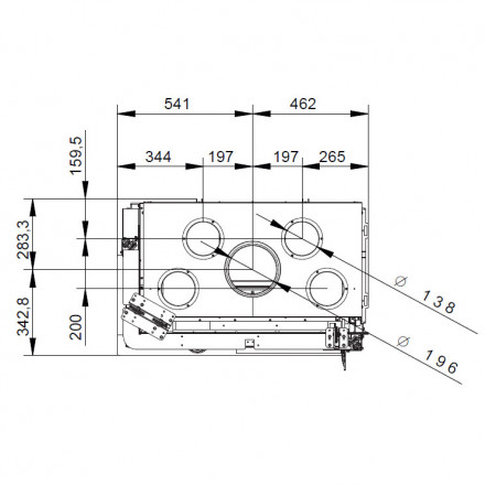 Каминная топка ECOMONOBLOCCO WT 78L N12 (Palazzetti)