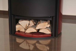 Печь 98 ECOplus, bordeaux-rot 310, черная рамка (Hark)