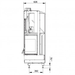 Каминная топка ECOMONOBLOCCO WT 78R N12 (Palazzetti)