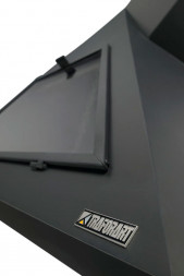 Печь-камин Madrid, вертикальная труба слева, черный (Traforart)