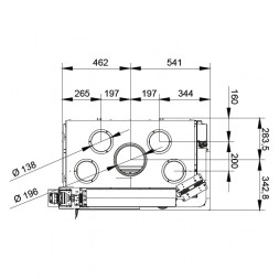 Каминная топка ECOMONOBLOCCO WT 78R V12ET (Palazzetti)