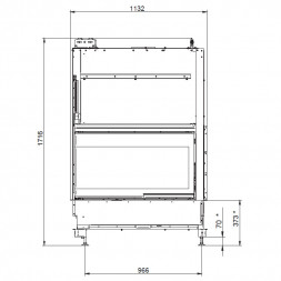 Каминная топка ECOMONOBLOCCO WT 86L N13 (Palazzetti)