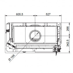 Каминная топка ECOMONOBLOCCO WT 86L N13 (Palazzetti)