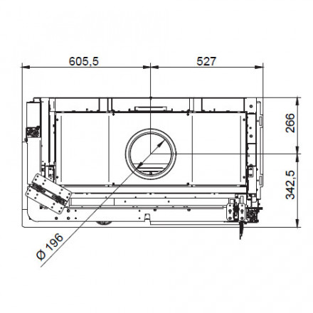 Каминная топка ECOMONOBLOCCO WT 86L N13 (Palazzetti)