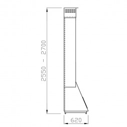 Печь-камин Madrid, вертикальная центральная труба, черный (Traforart)