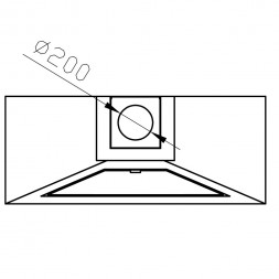 Печь-камин Madrid, вертикальная центральная труба, черный (Traforart)