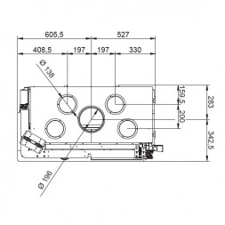 Каминная топка ECOMONOBLOCCO WT 86L V13ET (Palazzetti)