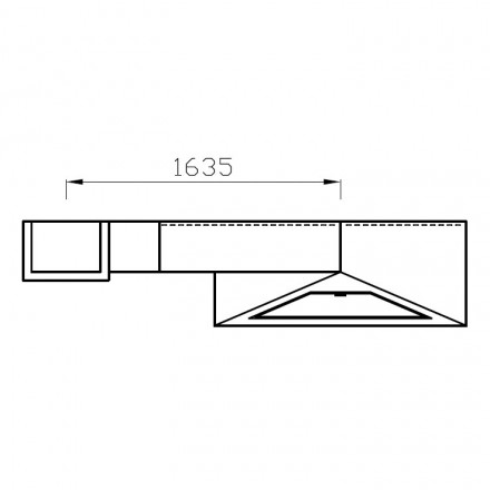 Печь-камин Madrid, наклонная труба влево, черный (Traforart)