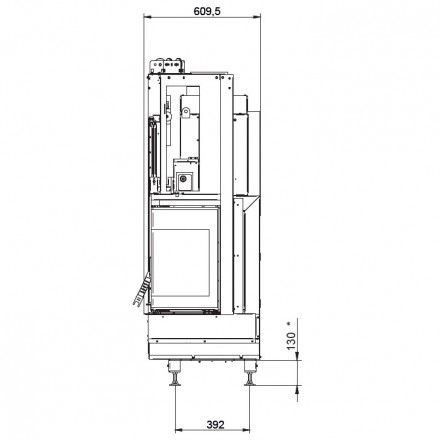 Каминная топка ECOMONOBLOCCO WT 86R N13 (Palazzetti)