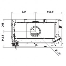 Каминная топка ECOMONOBLOCCO WT 86R N13 (Palazzetti)