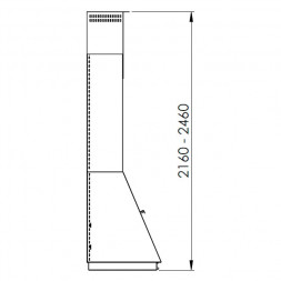 Печь-камин Madrid, наклонная труба вправо, черный (Traforart)