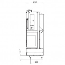 Каминная топка ECOMONOBLOCCO WT 86R V13ET (Palazzetti)