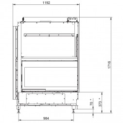 Каминная топка ECOMONOBLOCCO WT 86R V13ET (Palazzetti)