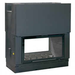 Каминная топка H 1200 double face WS Black BG1 (Axis)