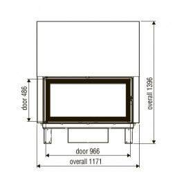 Каминная топка XP0120 SF BG1 (Axis)