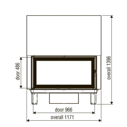 Каминная топка XP0120 SF BG1 (Axis)