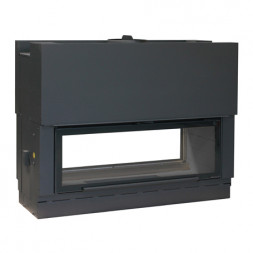 Каминная топка H 1600 double face WS Black BG2 (Axis)