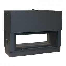 Каминная топка H 1600 double face WS Black BN2 (Axis)