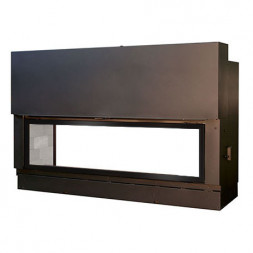 Каминная топка H 1600 double face XXL WS Black RT BG2 (Axis)