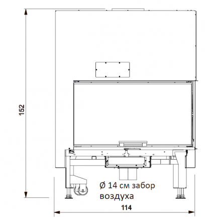 Каминная топка WINDO2 95 L (EdilKamin)