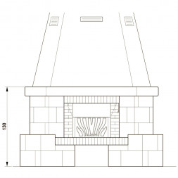Камин облицовка Spello (Palazzetti)