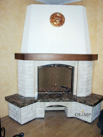 Камин облицовка Бьянко (OLIMP)