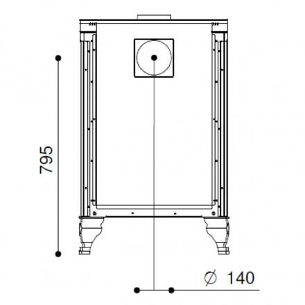 Печь камин Country 60L (J. Corradi)