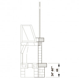 Камин облицовка Valcamonica corner (Palazzetti)