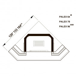 Камин облицовка Valcamonica corner (Palazzetti)