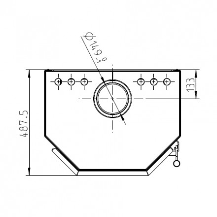 Печь камин FRANKFURT, серый (Thorma)