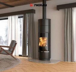 Печь DELIA PLUS CERAMIC, чёрный/керамика чёрная (Thorma)