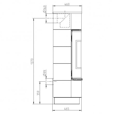 Печь ATIKA PLUS CERAMIC,  с аккумулирующими камнями (Thorma)