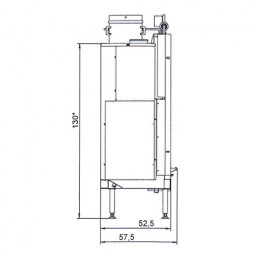 Каминная топка ECOMONOBLOCCO S25:9 FRONTAL (Palazzetti)