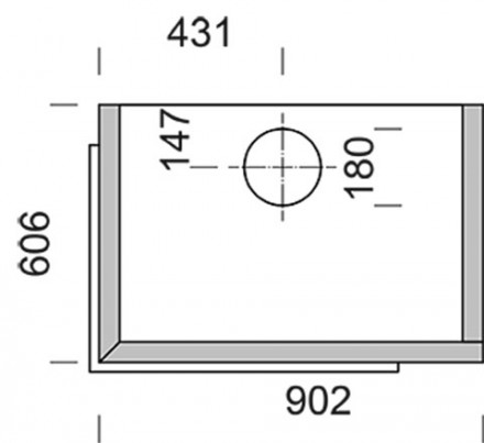Камин облицовка Deko 5 LW, пристенный левый (Nunnauuni)
