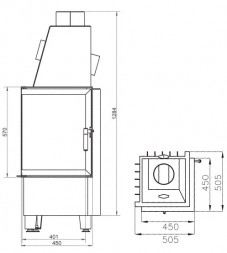 Каминная топка 500/57 K VP ECOplus T1 (Hark)