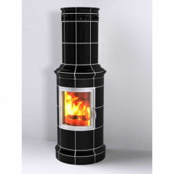 Печь камин Bella Noche 2 ECOplus, schwarz-gl (Hark)