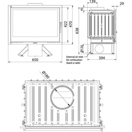 Каминная топка FG18 Air ext (Ferguss)
