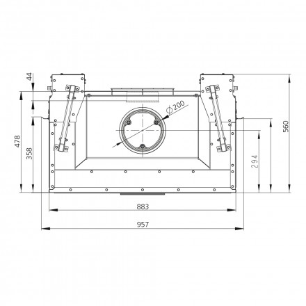 Каминная топка ARCHI 80/52 TRI-VISION (RLD)