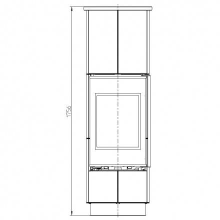 Печь DELIA EXTRA SERPENTINO, чёрный (Thorma)