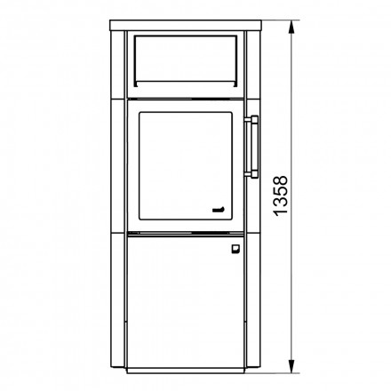 Печь HARK 44-5.8 GT ECOplus, java, графит, черная рамка (Hark)